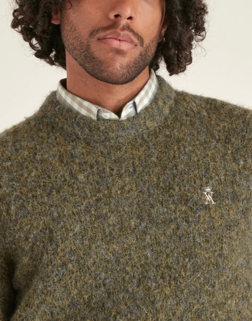 Pull col rond laine et alpaga Vicomte A