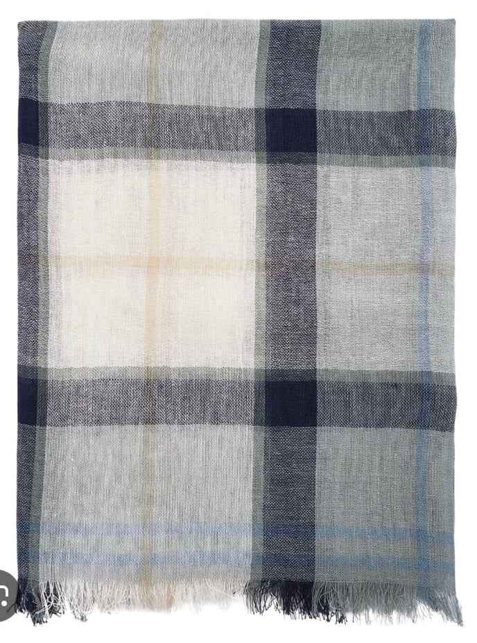 Chèche coton et lin Barbour