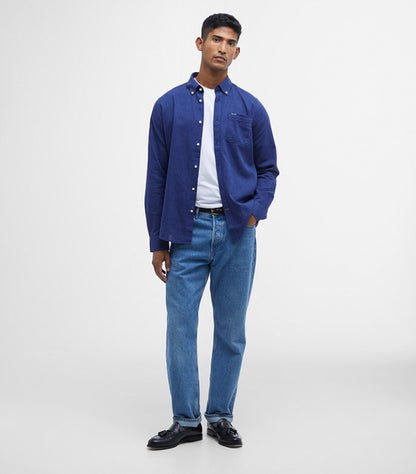 Chemise lin et coton Barbour