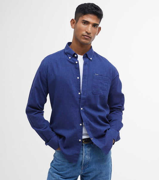 Chemise lin et coton Barbour