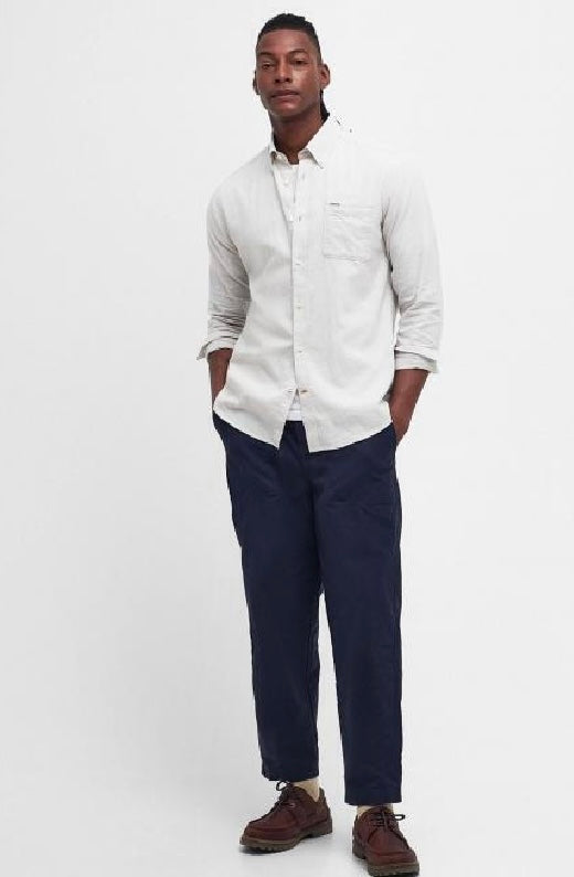 Chemise lin et coton Barbour