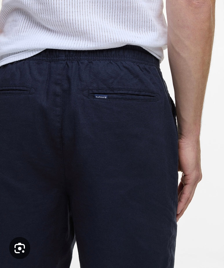 Short chino lin et coton Barbour