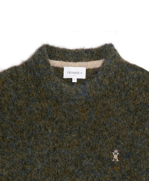Pull col rond laine et alpaga Vicomte A