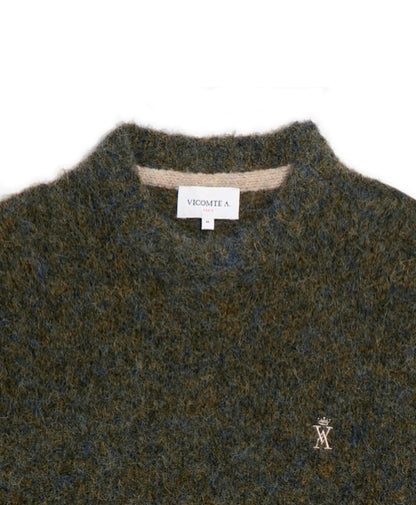 Pull col rond laine et alpaga Vicomte A