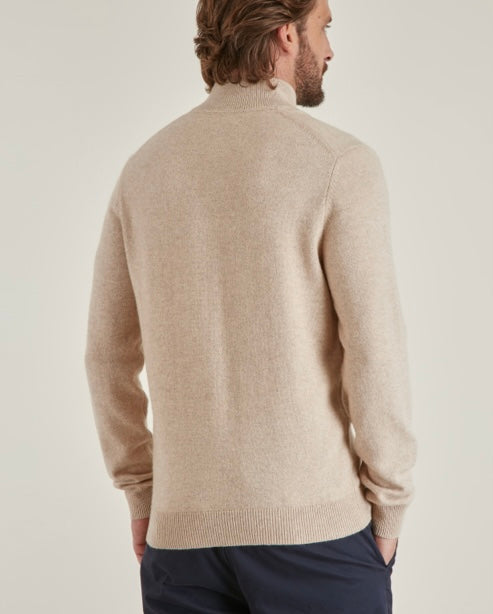 Pull col boutonné laine et coton Vicomte A