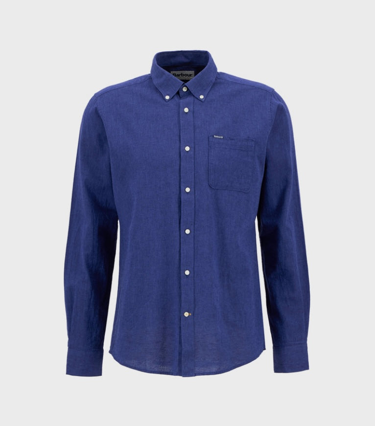 Chemise lin et coton Barbour