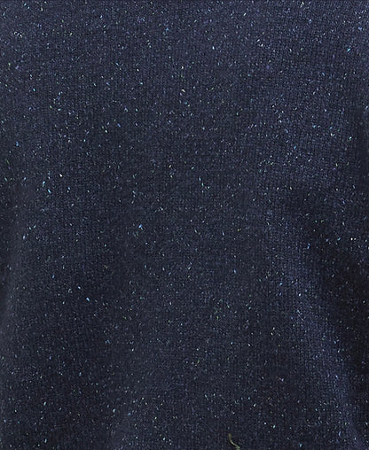 Pull col zippé laine et soie Barbour