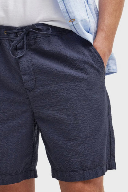 Short seersucker chino Barbour